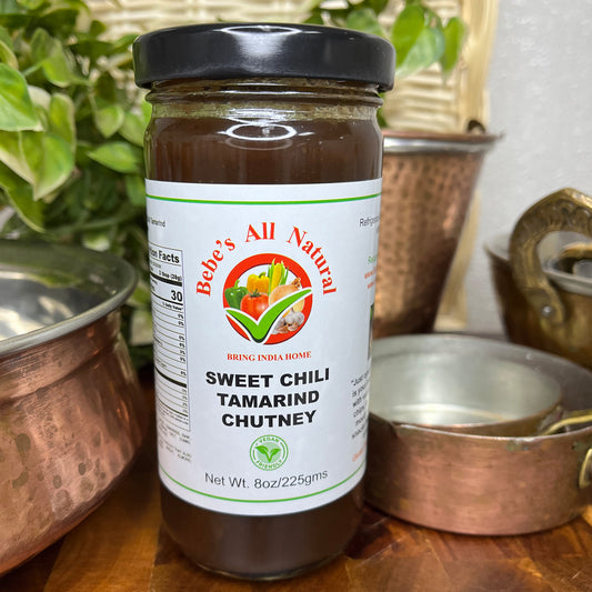 Bebe's All Natural- Sweet Chili Tamarind Chutney 8oz/ 225 Grams