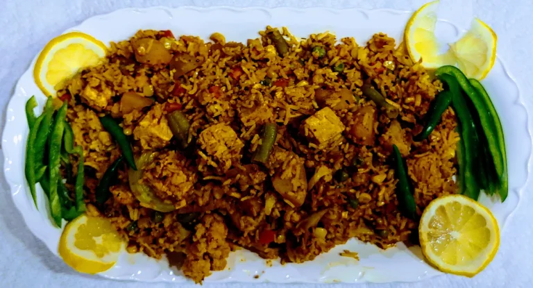 Vegetable Biryani , With Leftover or Fresh cooked Rice.